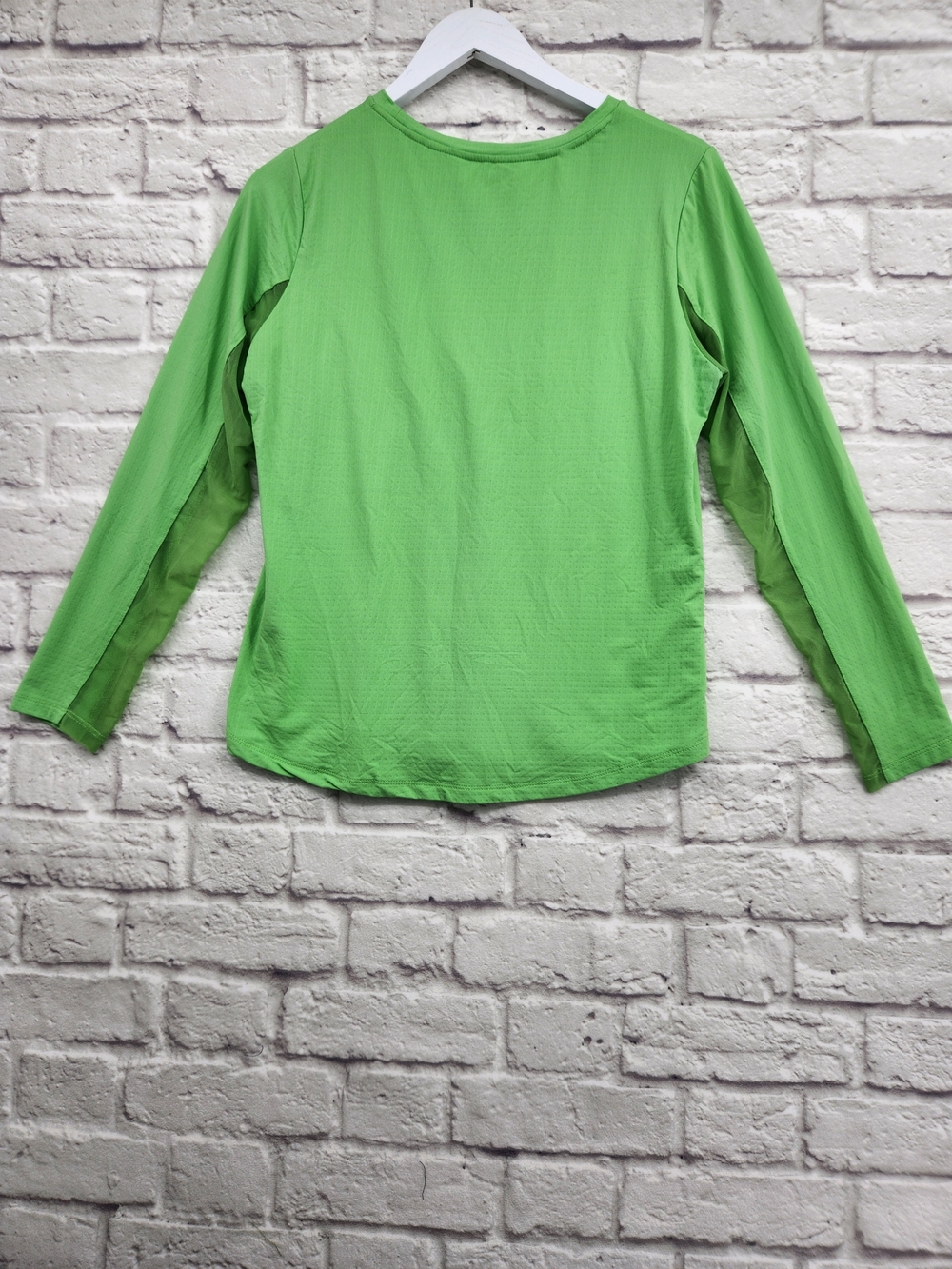 IBKÜL Women's Long Sleeve Performance Cooling Top Size Large Lime Green Athletic - Picture 5 of 14